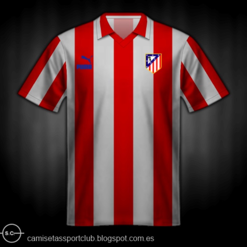 Primera equipación de Atlético de Madrid 82-83
