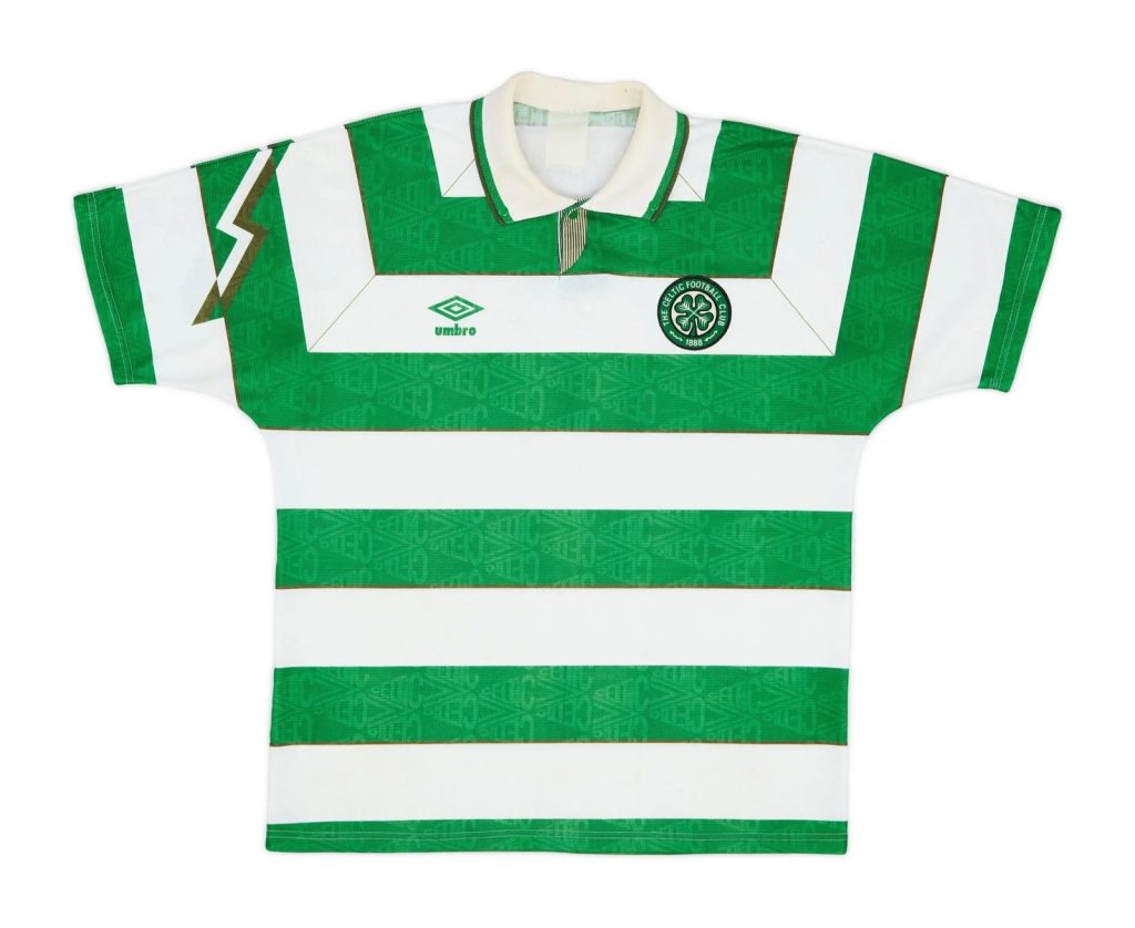 Primera equipación de Celtic 92-93