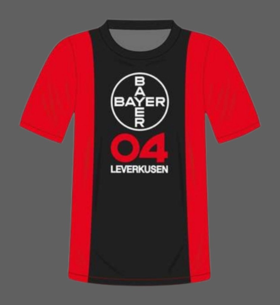 Segunda equipación de Bayer Leverkusen 75-76