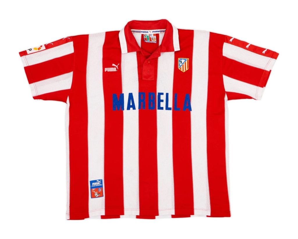 Primera equipación de Atlético de Madrid 97-98