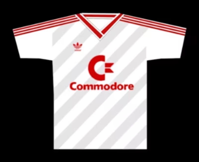 Segunda equipación de Bayern Múnich 86-87