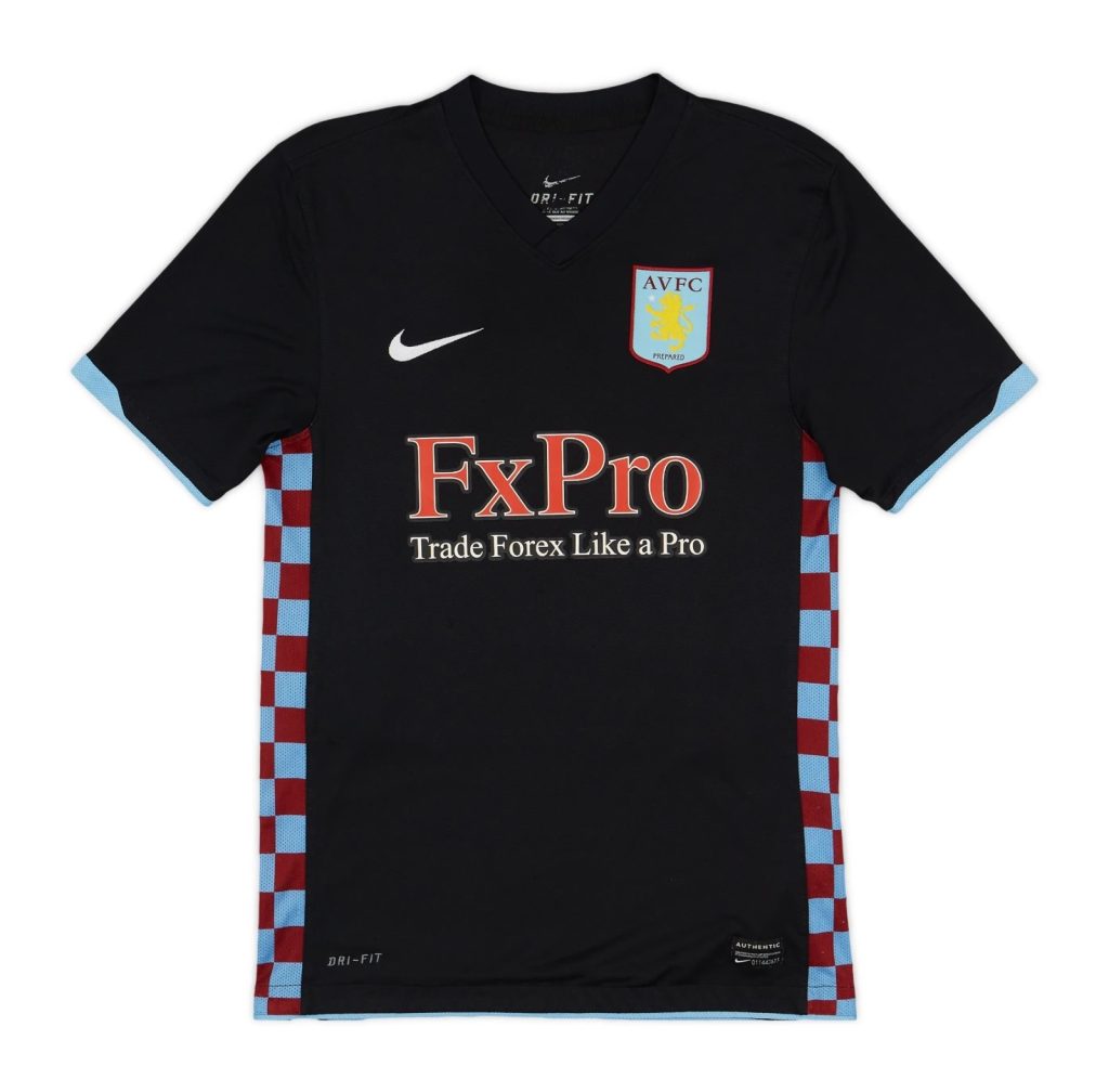 Segunda equipación de Aston Villa 10-11