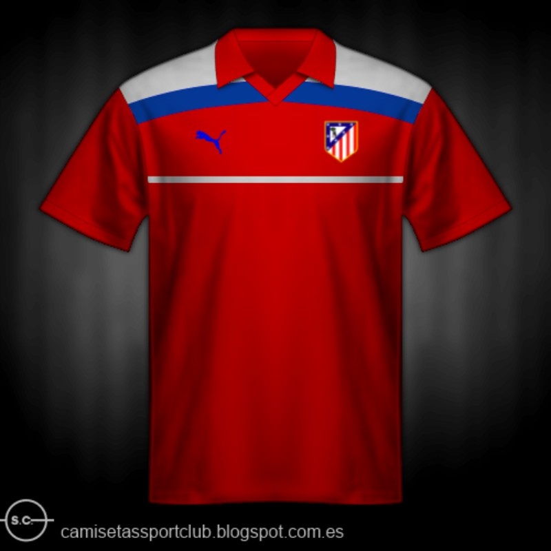 Segunda equipación de Atlético de Madrid 83-84
