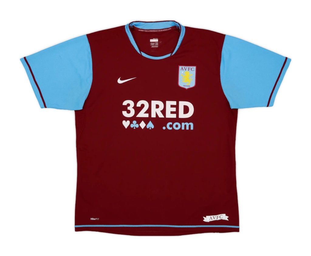 Primera equipación de Aston Villa 07-08