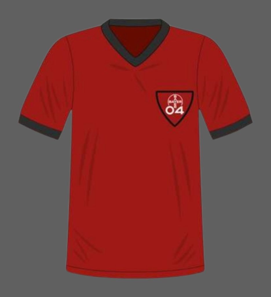 Primera equipación de Bayer Leverkusen 55-56