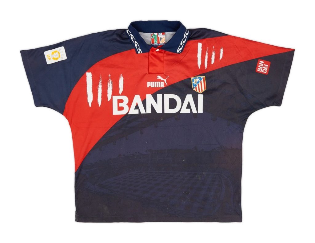 Segunda equipación de Atlético de Madrid 96-97