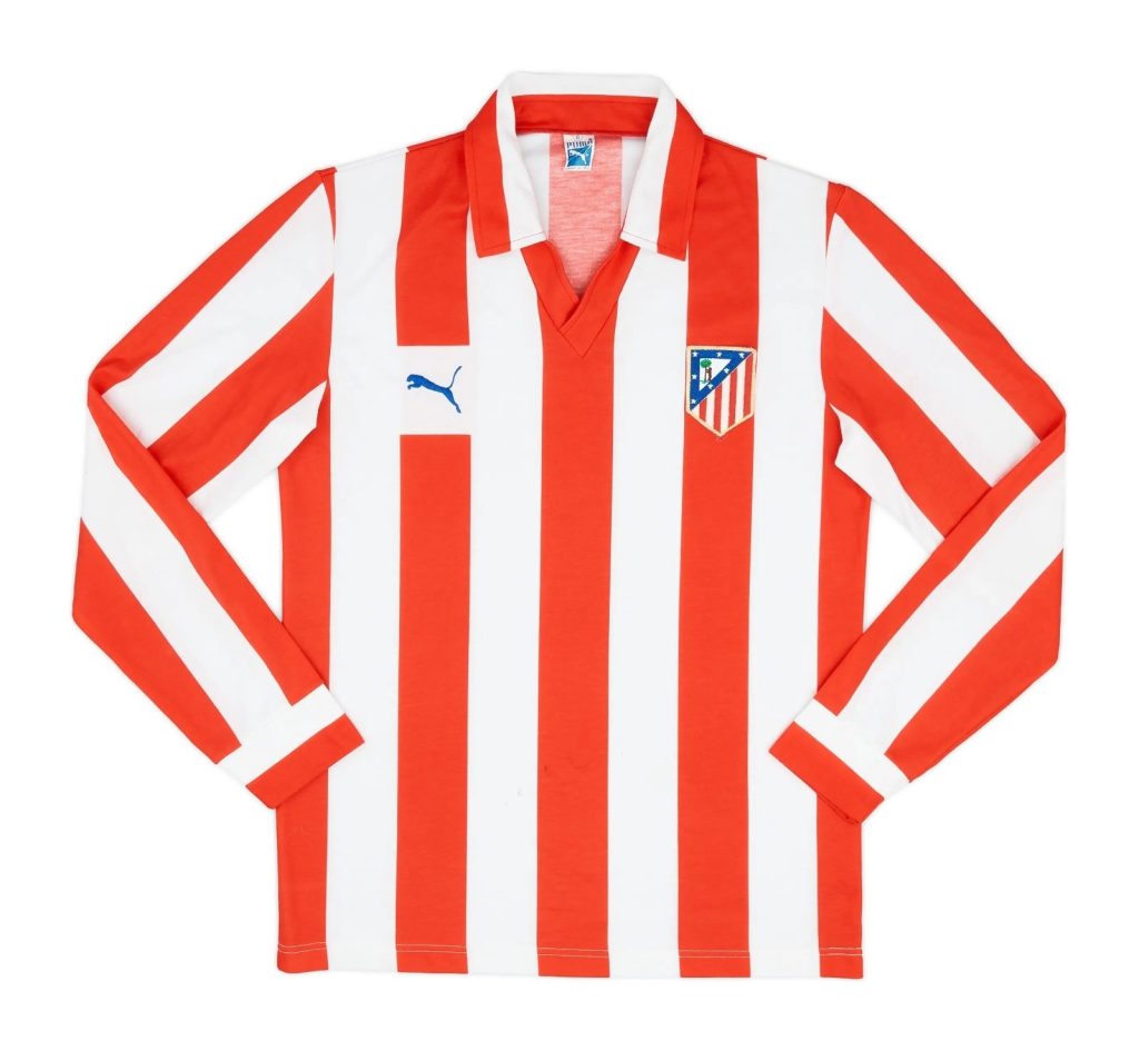 Primera equipación de Atlético de Madrid 84-85