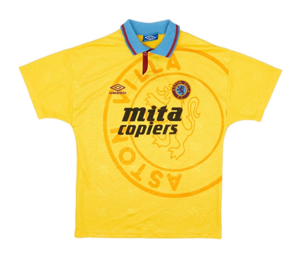 Tercera equipación de Aston Villa 92-93