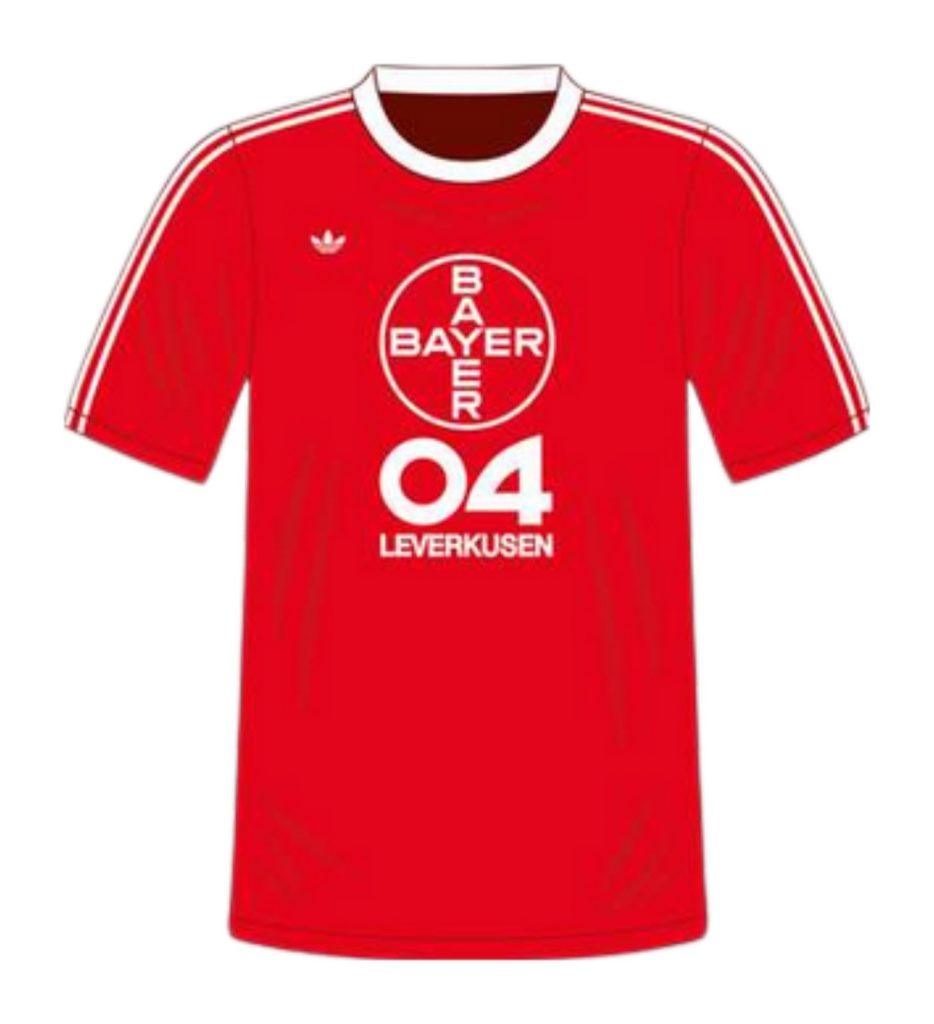 Primera equipación de Bayer Leverkusen 77-78