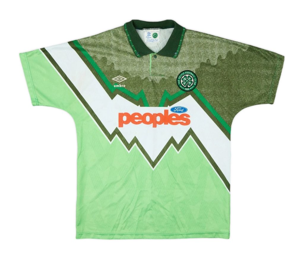 Segunda equipación de Celtic 91-92
