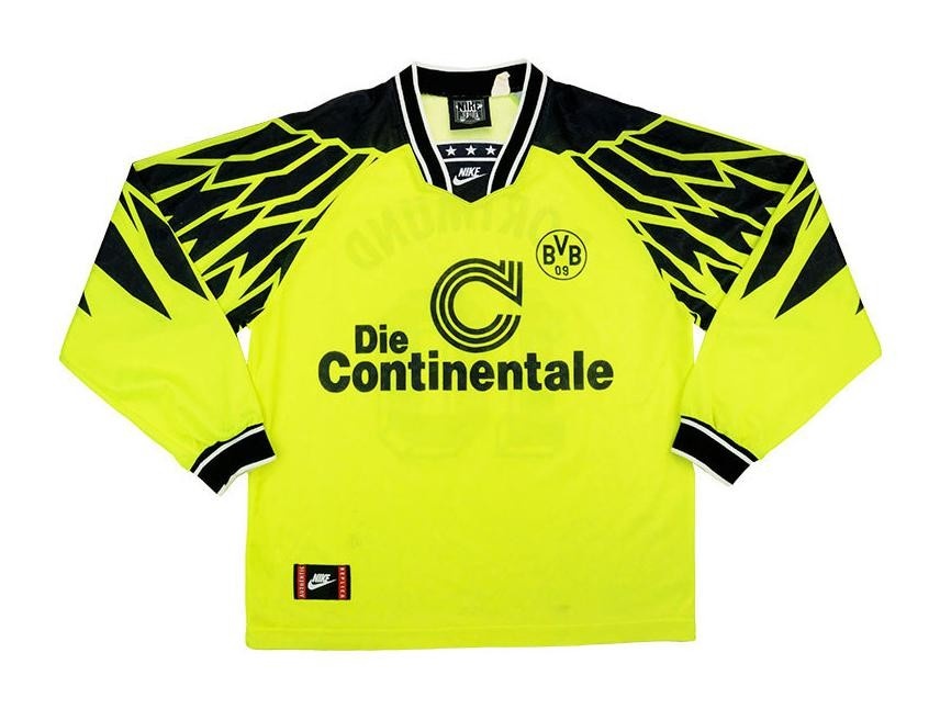 Primera equipación de Borussia Dortmund 94-95