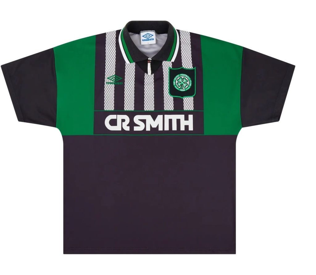Segunda equipación de Celtic 95-96