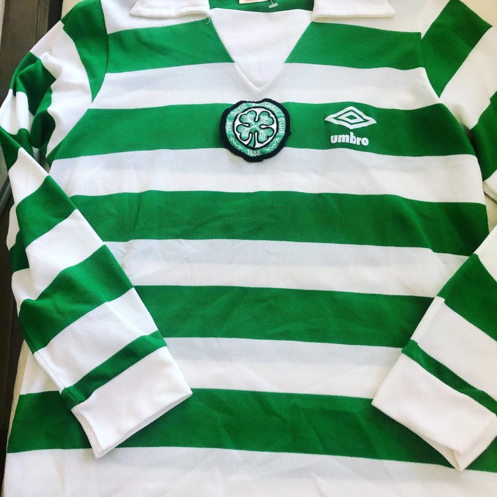 Primera equipación de Celtic 78-79
