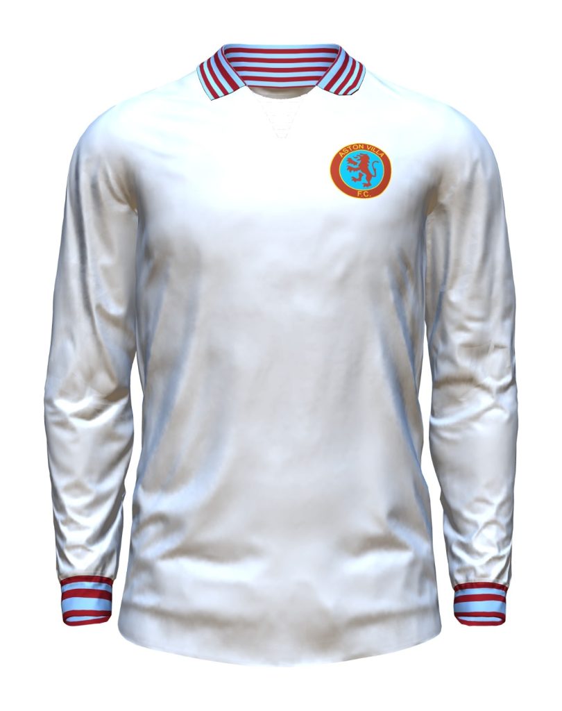 Segunda equipación de Aston Villa 74-75