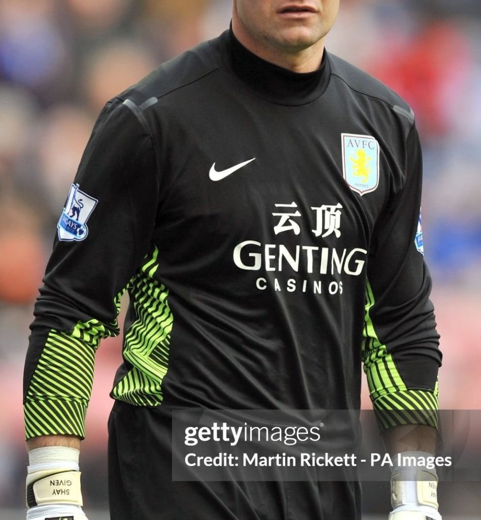 Equipación de portero de Aston Villa 11-12
