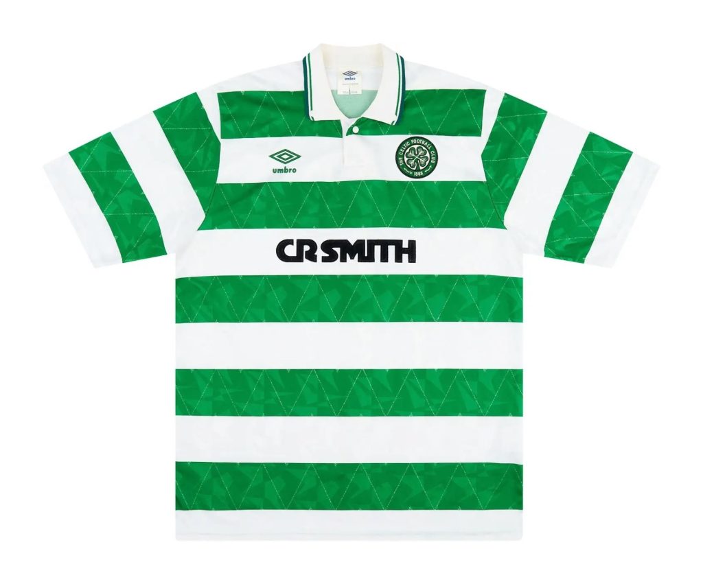 Primera equipación de Celtic 89-90