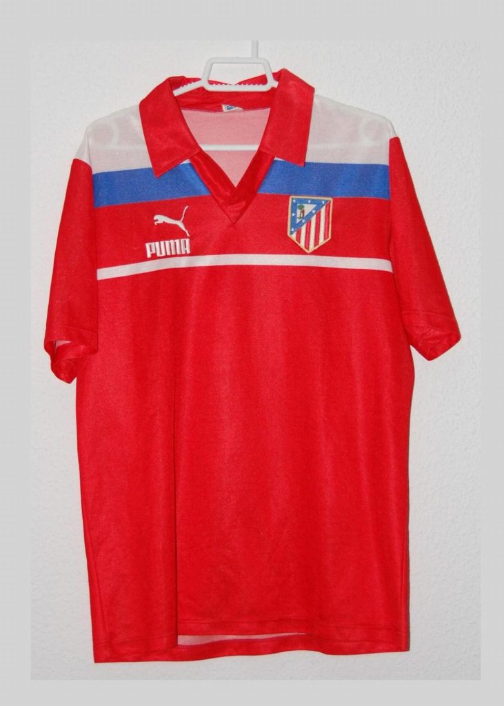 Segunda equipación de Atlético de Madrid 82-83
