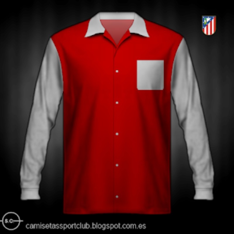 Segunda equipación de Atlético de Madrid 1950-51