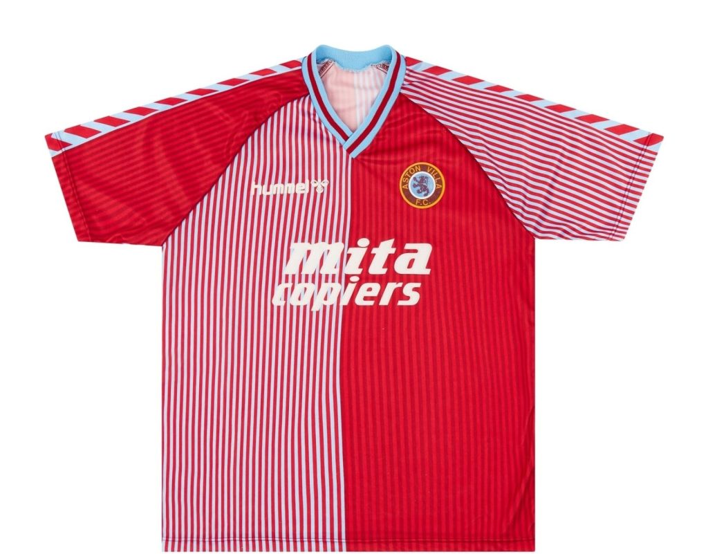 Primera equipación de Aston Villa 88-89