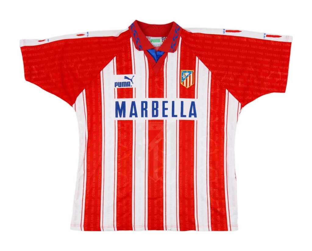 Primera equipación de Atlético de Madrid 95-96
