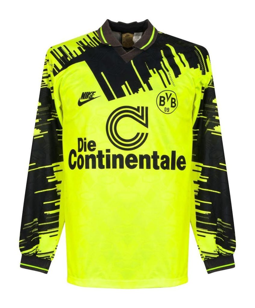 Primera equipación de Borussia Dortmund 93-94