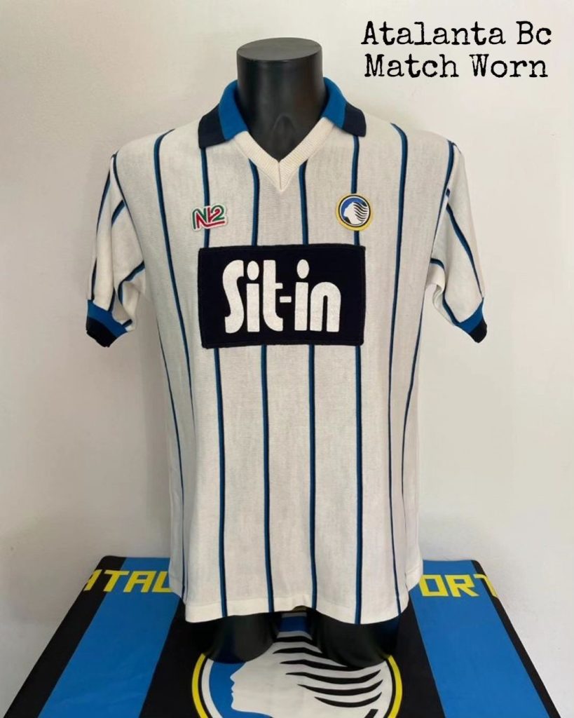 Segunda equipación de Atalanta 86-87