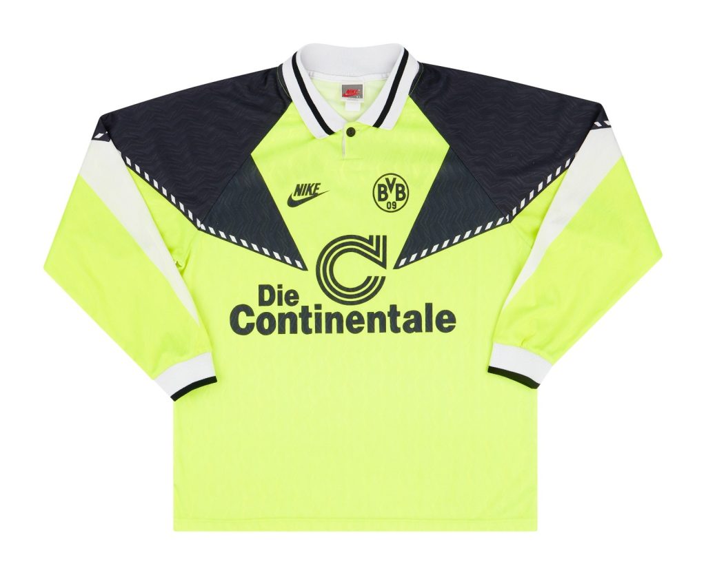 Primera equipación de Borussia Dortmund 90-91