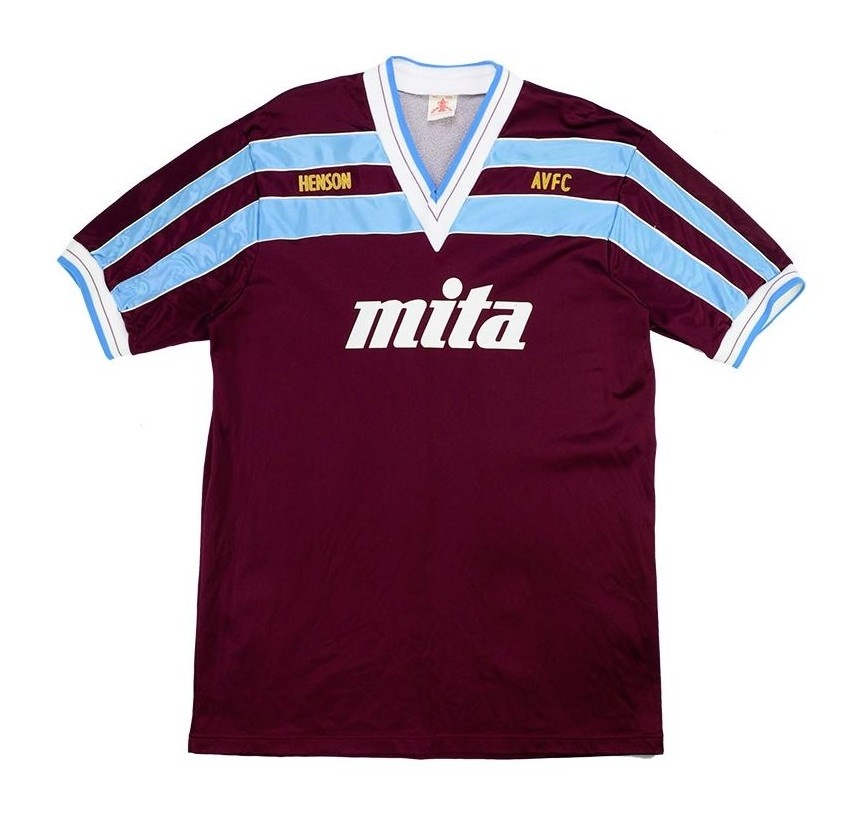 Primera equipación de Aston Villa 86-87