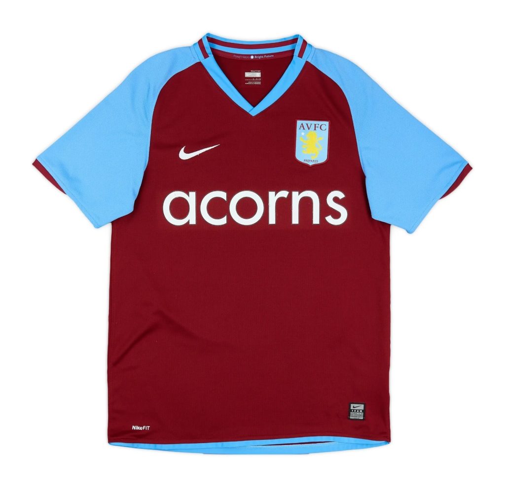 Primera equipación de Aston Villa 08-09