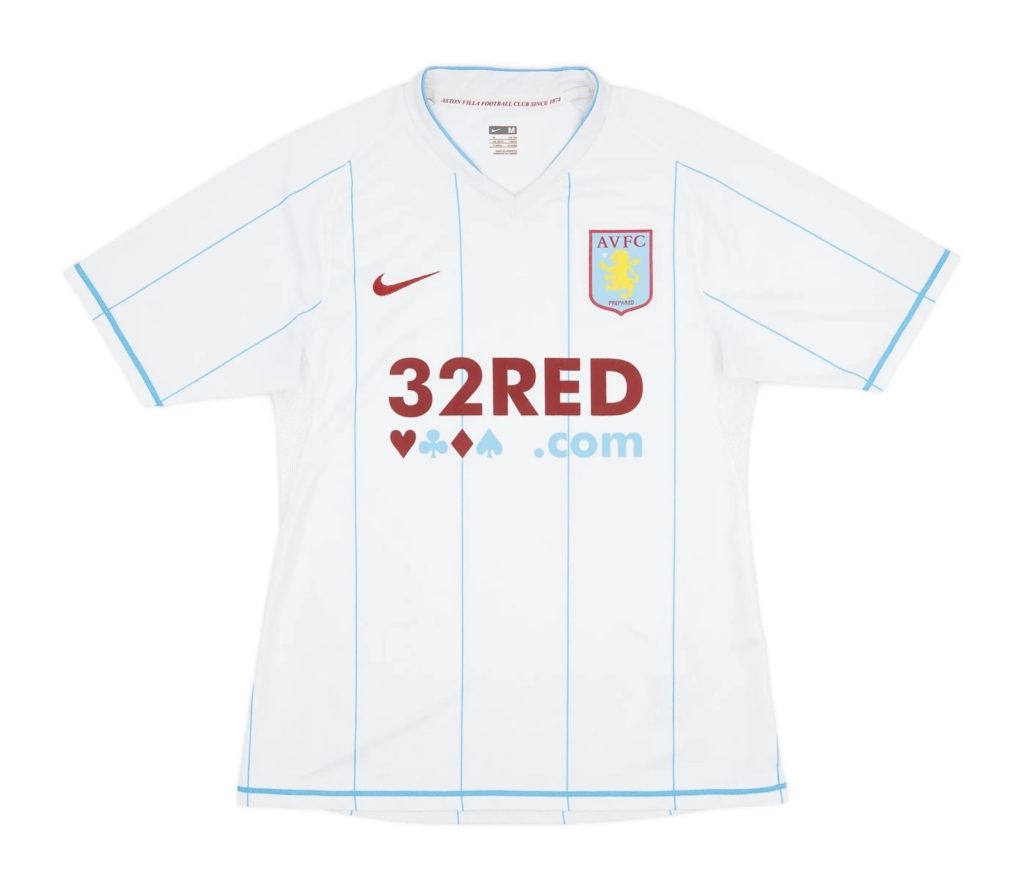 Segunda equipación de Aston Villa 07-08
