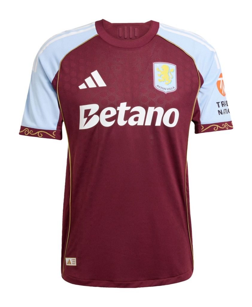Primera equipación de Aston Villa 25-26