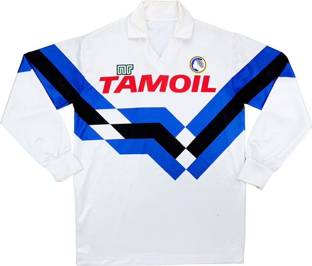 Segunda equipación de Atalanta 90-91