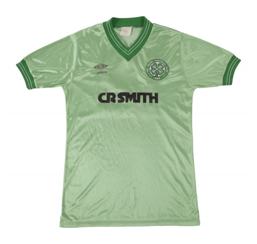Segunda equipación de Celtic 85-86