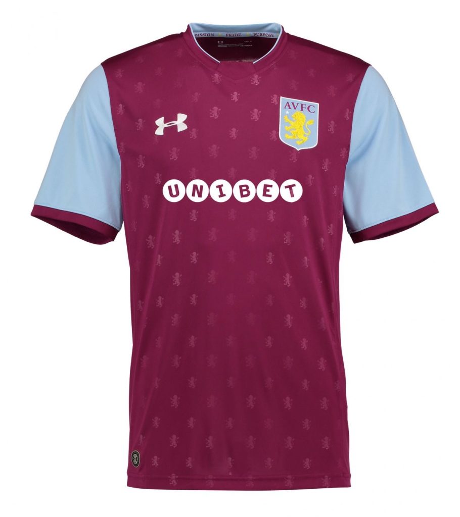 Primera equipación de Aston Villa 17-18
