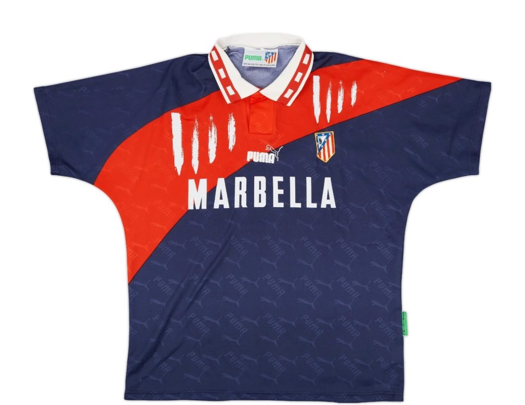 Segunda equipación de Atlético de Madrid 94-95