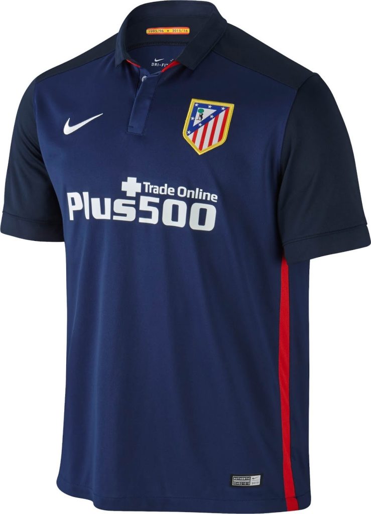 Segunda equipación de Atlético de Madrid 15-16