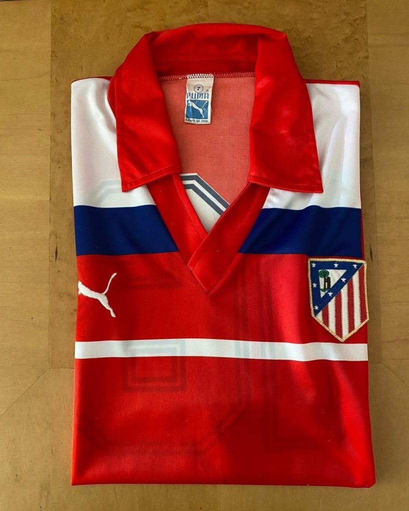 Segunda equipación de Atlético de Madrid 86-87