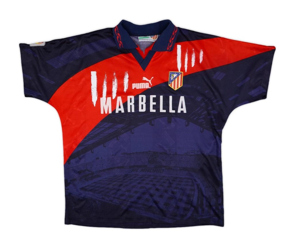 Segunda equipación de Atlético de Madrid 95-96