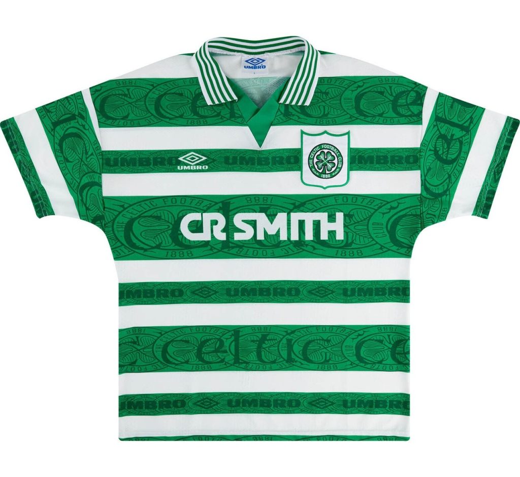 Primera equipación de Celtic 95-96