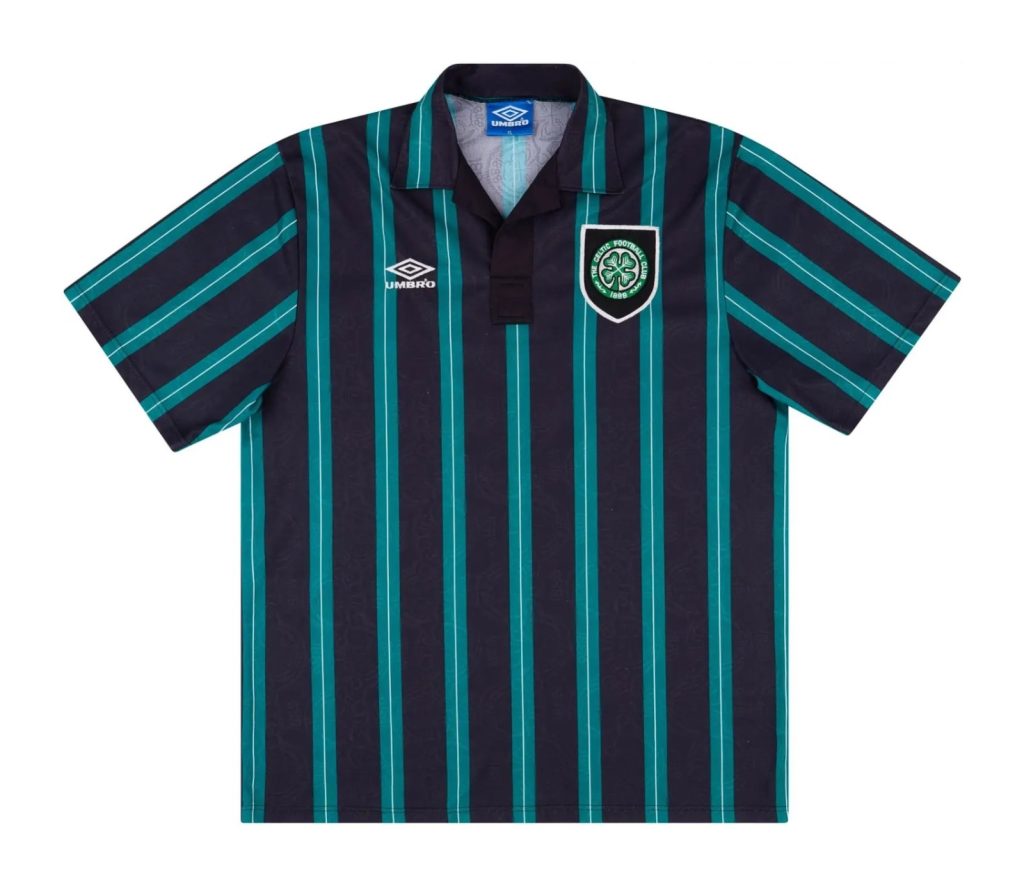 Segunda equipación de Celtic 92-93