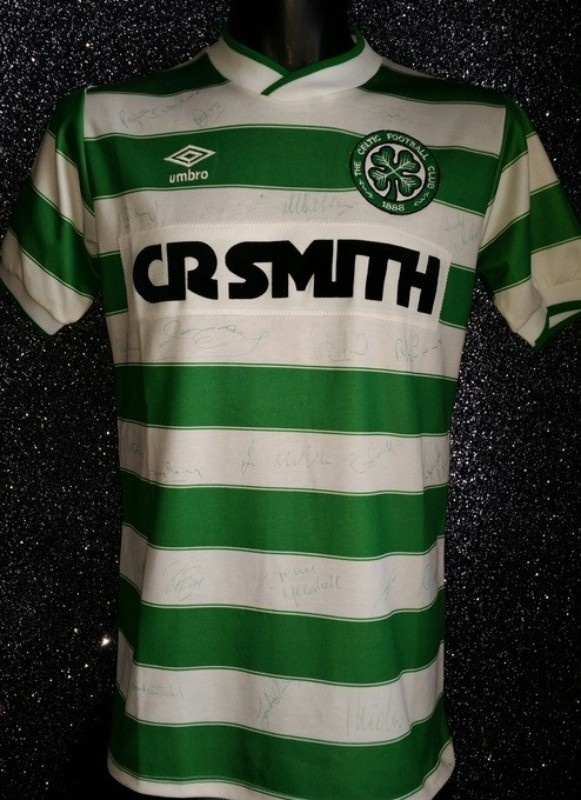 Primera equipación de Celtic 86-87