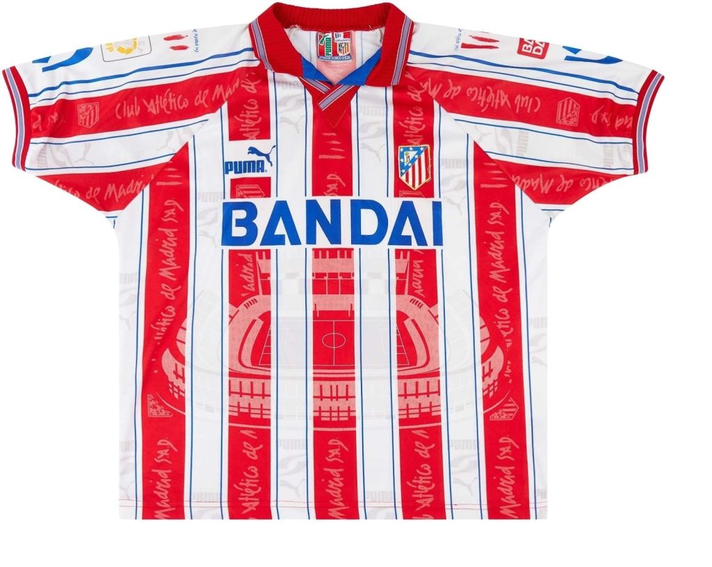 Primera equipación de Atlético de Madrid 96-97