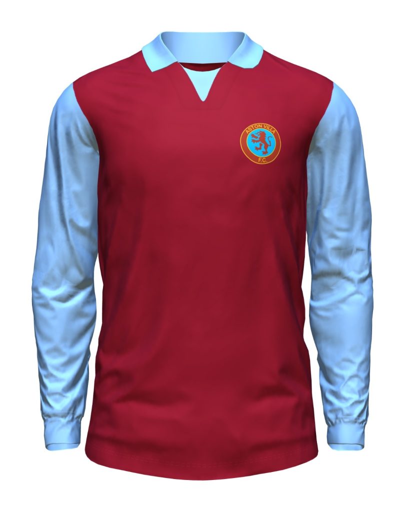 Primera equipación de Aston Villa 73-74