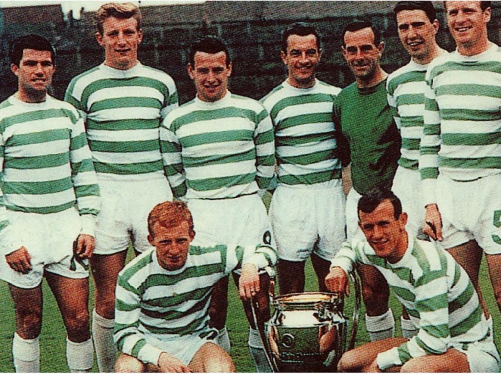 Primera equipación de Celtic 67-68