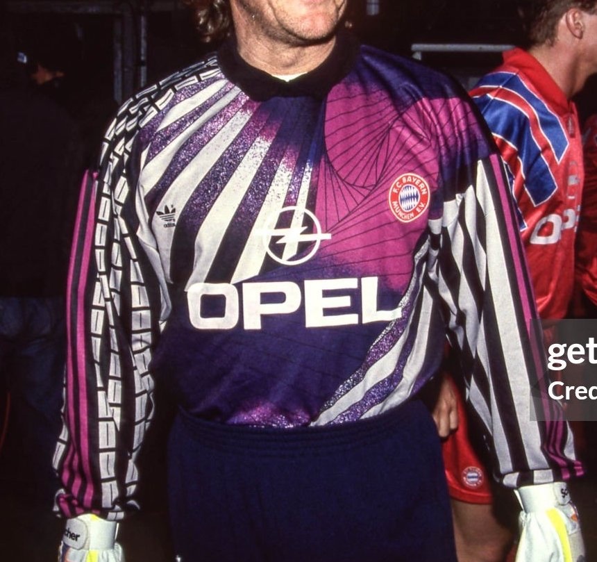 Equipación de portero de Bayern Múnich 91-92