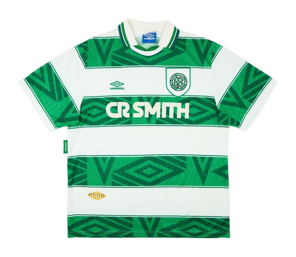 Primera equipación de Celtic 93-94