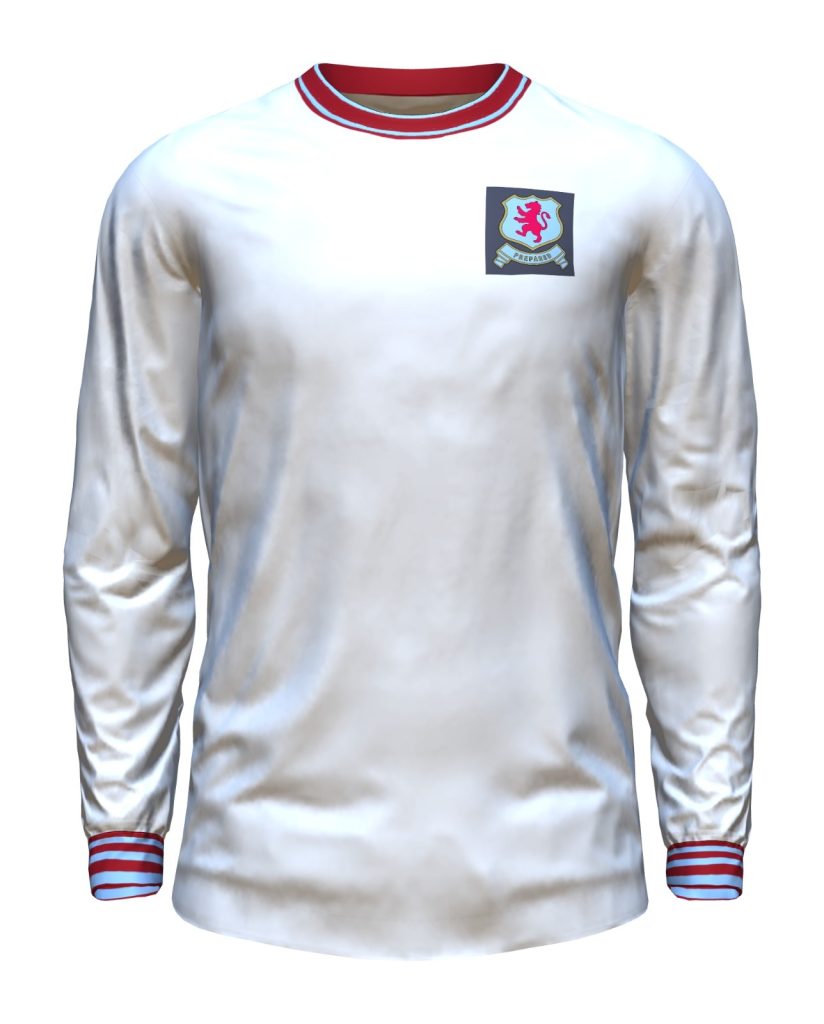 Segunda equipación de Aston Villa 67-68