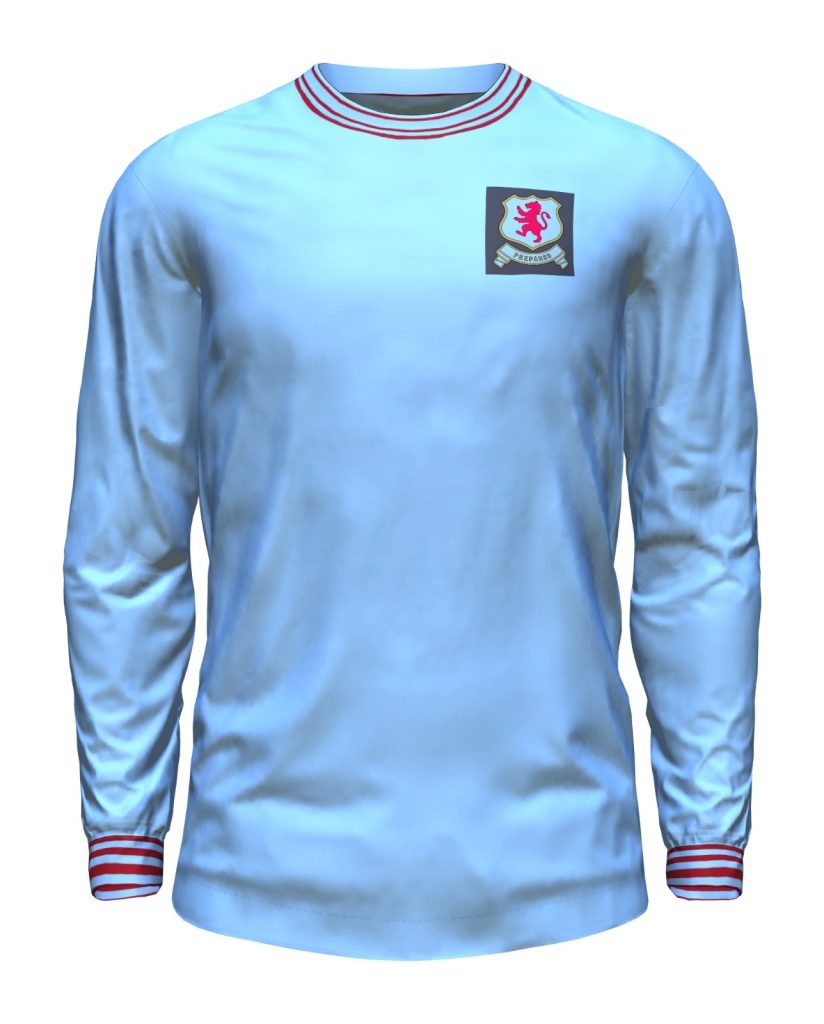 Segunda equipación de Aston Villa 64-65
