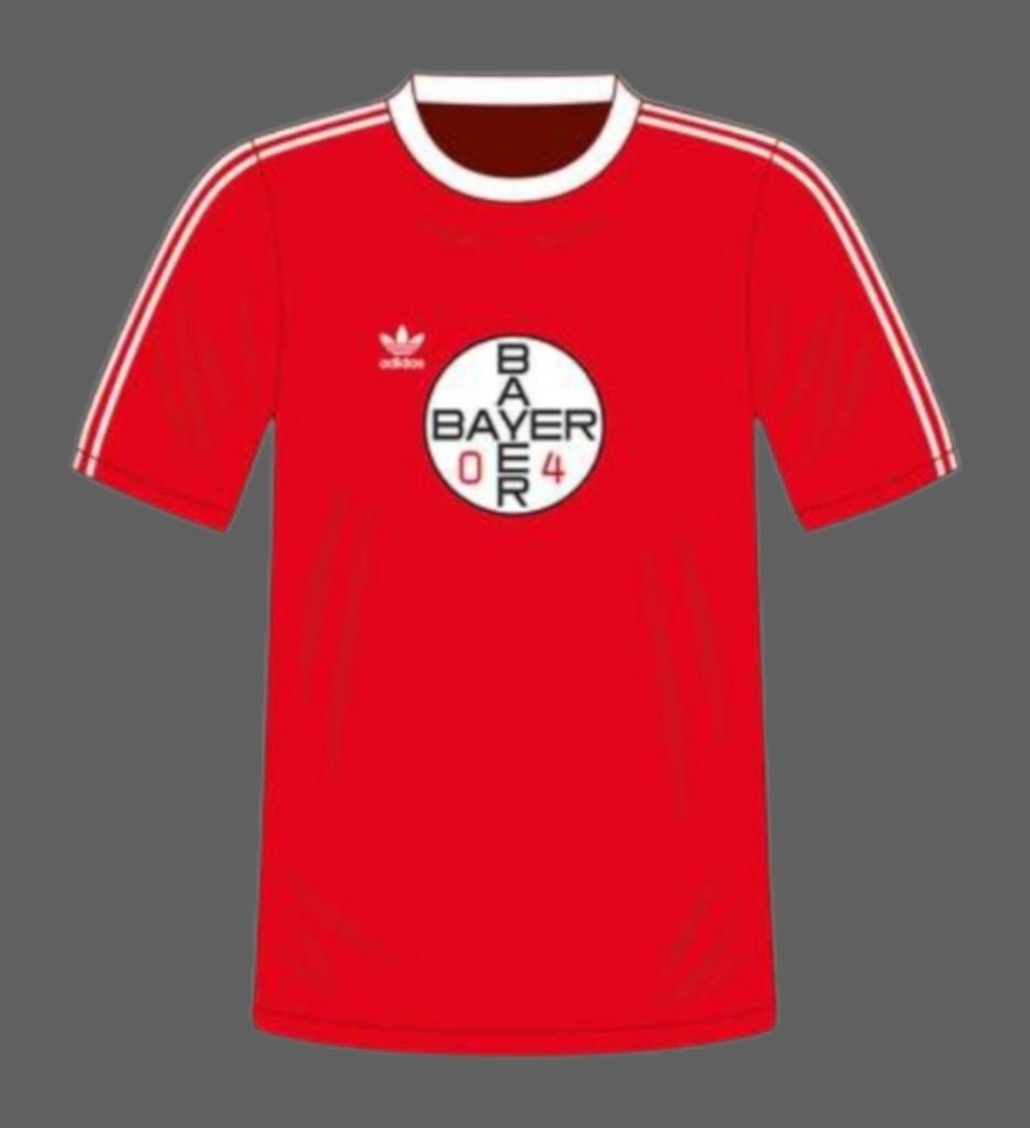 Primera equipación de Bayer Leverkusen 75-76
