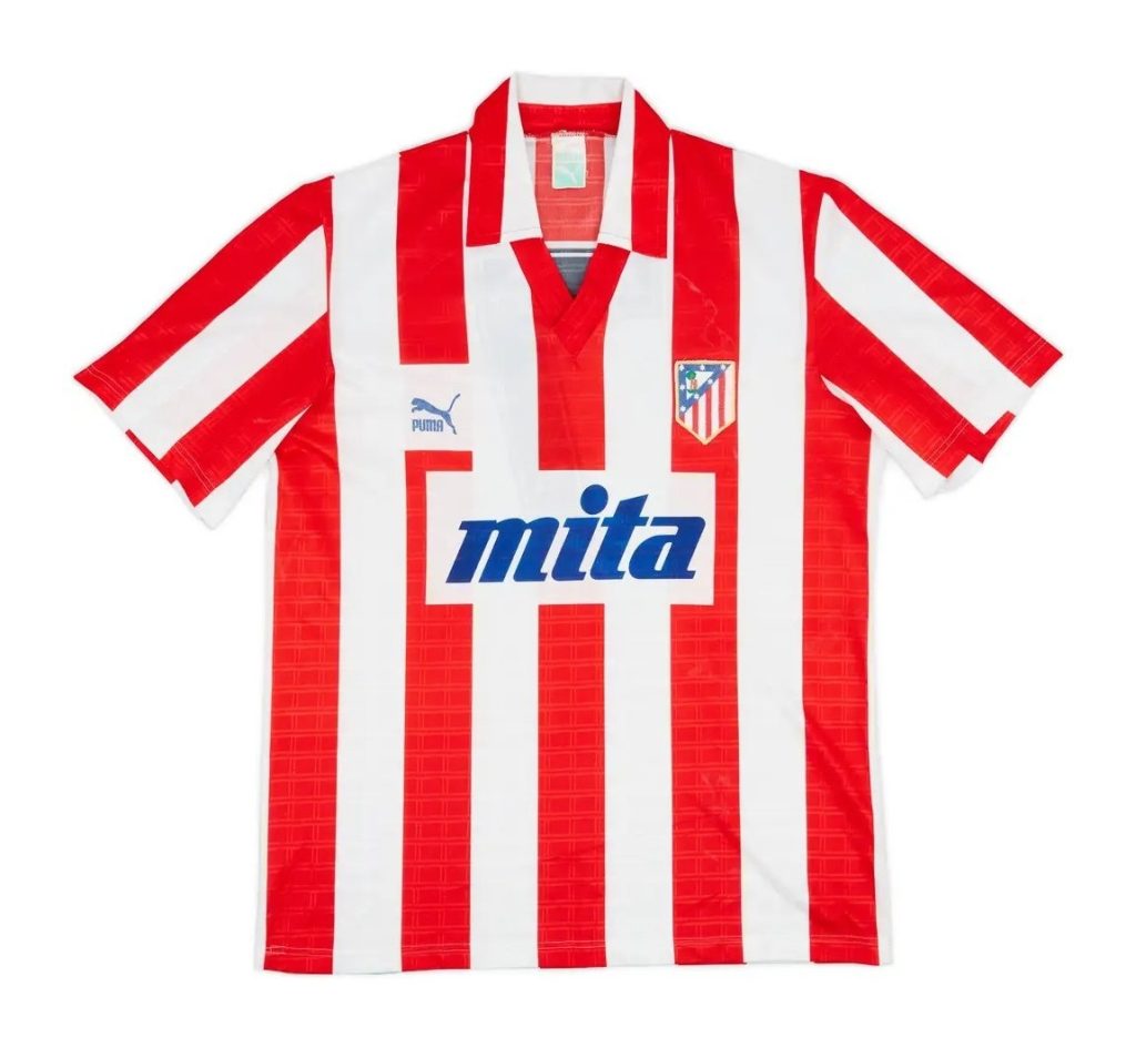 Primera equipación de Atlético de Madrid 88-89